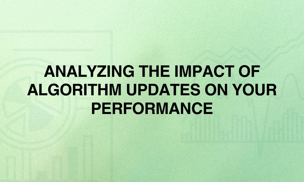 Analyzing the Impact of Algorithm Updates on Your Performance